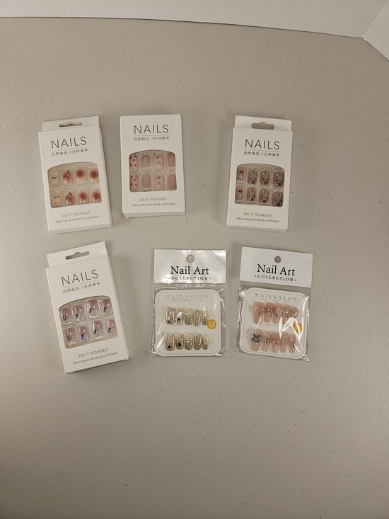 nail art Other - Nail Art Assorted Pink & Nude Decorative Press-On Nails Set by 6 Sets